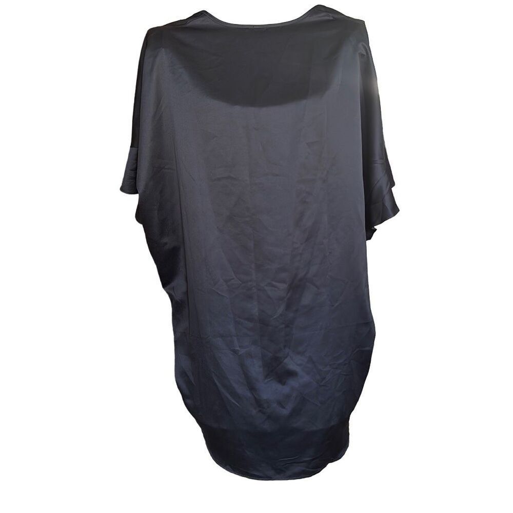 NWT Victoria’s Secret Sexy Black Satin Lingerie Robe | One Size - Picture 4 of 7